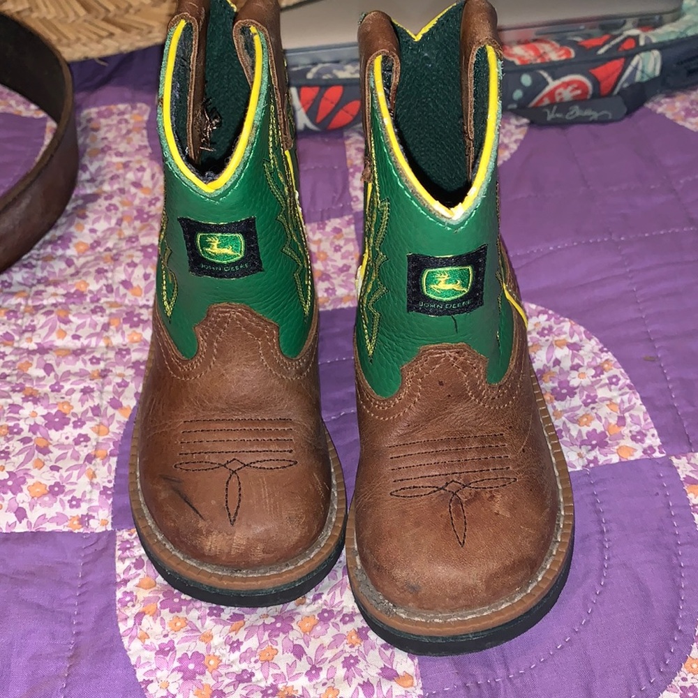 Toddler boys John Deere boots